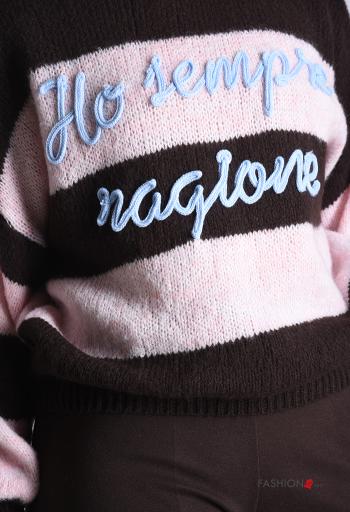 Jersey de Mezcla de Lana manga larga cuello redondo - ph 4