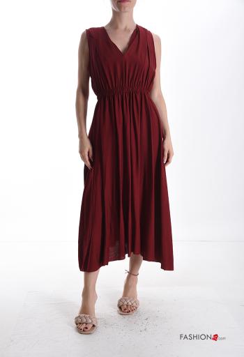 Lässiges Ärmelloses Kleid