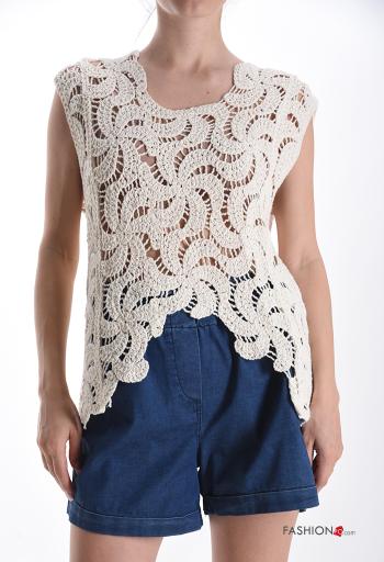 Strickjacke aus Baumwolle