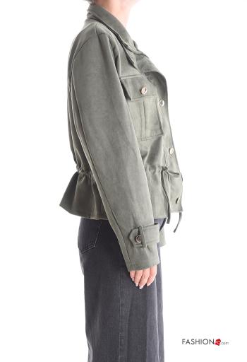 Chaqueta con bolsillos con botones con cordón - ph 3