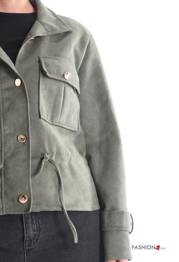 Chaqueta con bolsillos con botones con cordón - ph 4