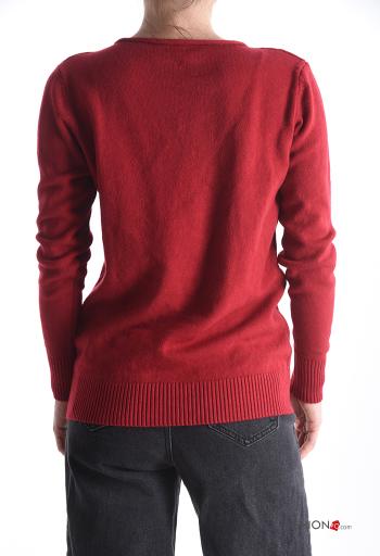 Embroidered long sleeve crew neck Sweater - ph 2