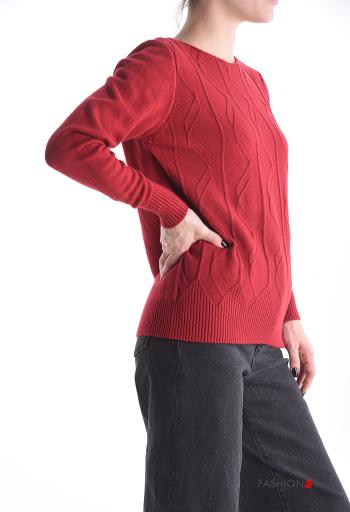 Embroidered long sleeve crew neck Sweater - ph 3