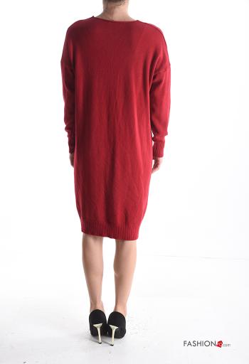 Embroidered long sleeve Dress with v-neck - ph 2