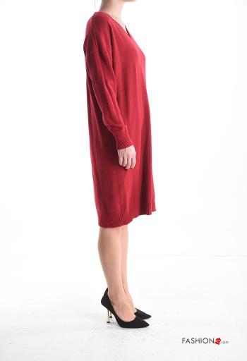 Embroidered long sleeve Dress with v-neck - ph 3