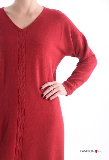 Embroidered long sleeve Dress with v-neck - ph 4