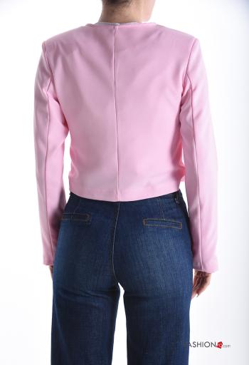 Giacca maniche lunghe girocollo con bottoni - ph 2