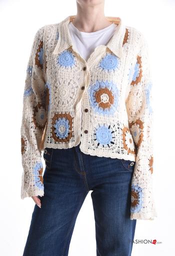 macrame Cotton Cardigan - ph 1