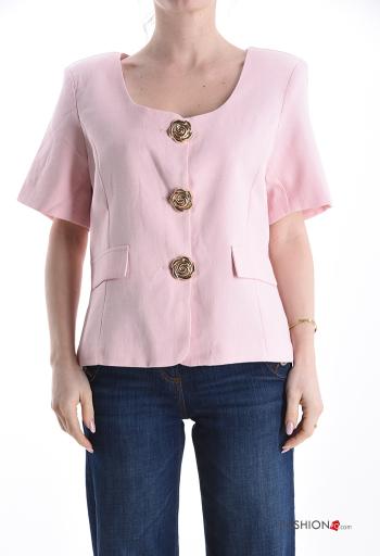 Weste aus Leinen mit Knöpfen - ph 1