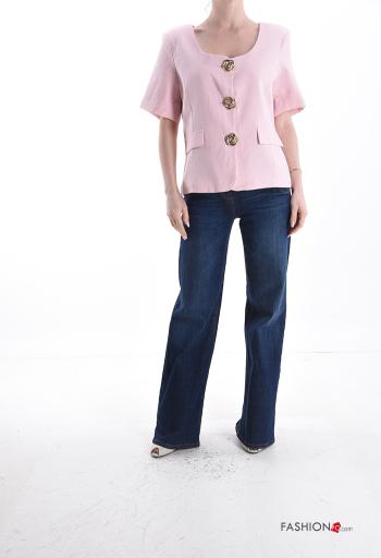 Weste aus Leinen mit Knöpfen - ph 5