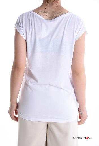 T-shirt maniche corte girocollo Fantasia stampata - ph 2