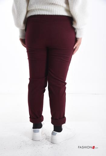 Calças com bolsos com cordão - ph 2