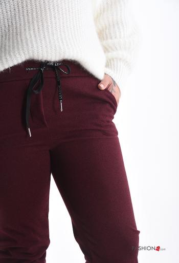 Calças com bolsos com cordão - ph 4