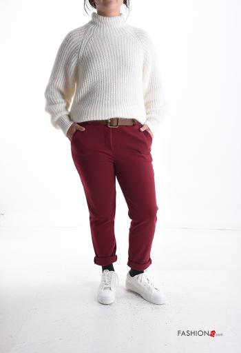 Calças com bolsos com botões com fecho - ph 5