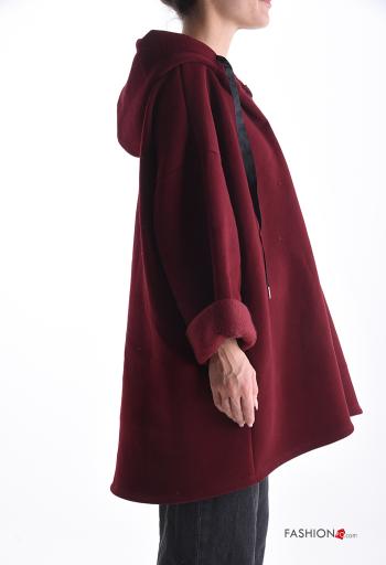 oversized long sleeve Cotton Sweatshirt with pockets with hood with zip - ph 3