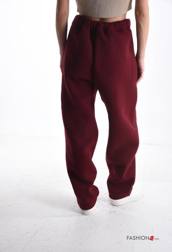 Pantalone sportivo in Cotone con tasche con coulisse - ph 2