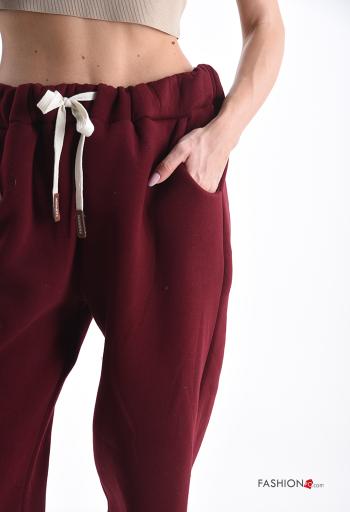 Pantalone sportivo in Cotone con tasche con coulisse - ph 4