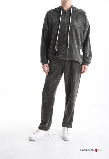 long sleeve Sports set with pockets with elastic with hood - ph 1