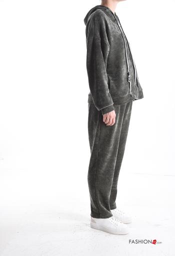 long sleeve Sports set with pockets with elastic with hood - ph 3