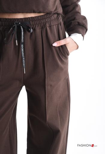 Tuta sportiva in Cotone maniche lunghe con elastico con tasche con cappuccio - ph 4