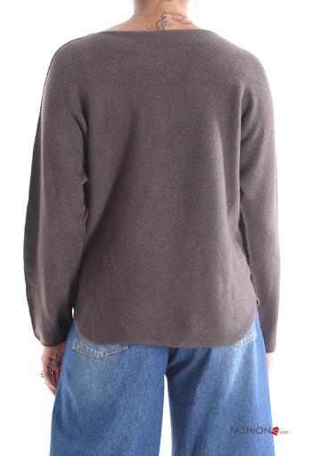 Maglione maniche lunghe scollo a V - ph 2