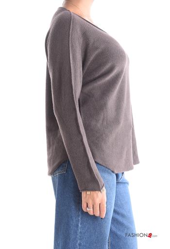 Maglione maniche lunghe scollo a V - ph 3
