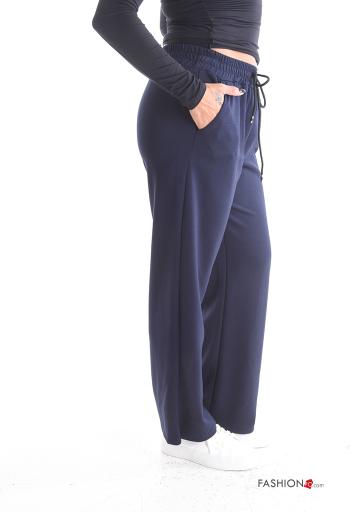 wide leg Joggers with pockets with elastic - ph 3