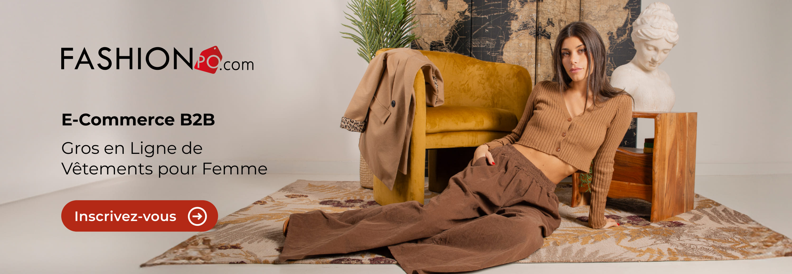 Inscrivez-vous, Vente en Gros en Ligne de Vêtements pour Femme